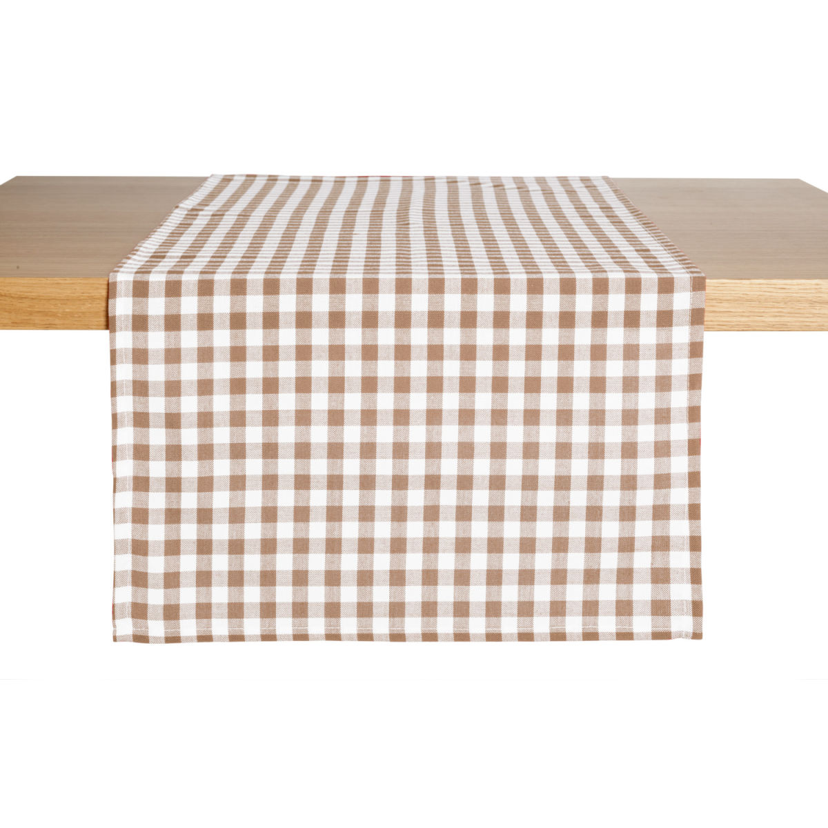 ERWIN M. Tafelloper Chatelete; 40x130 cm (BxL); beige/wit; rechthoekig