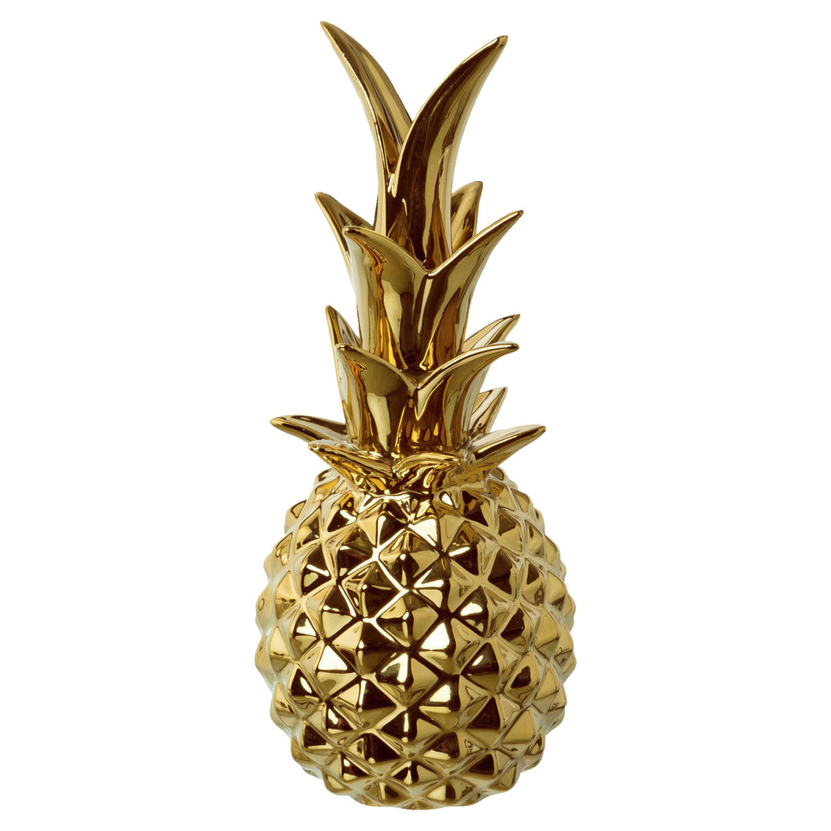 Deko Ananas Feena 10.5x25x10.5 cm (BxHxT); gold