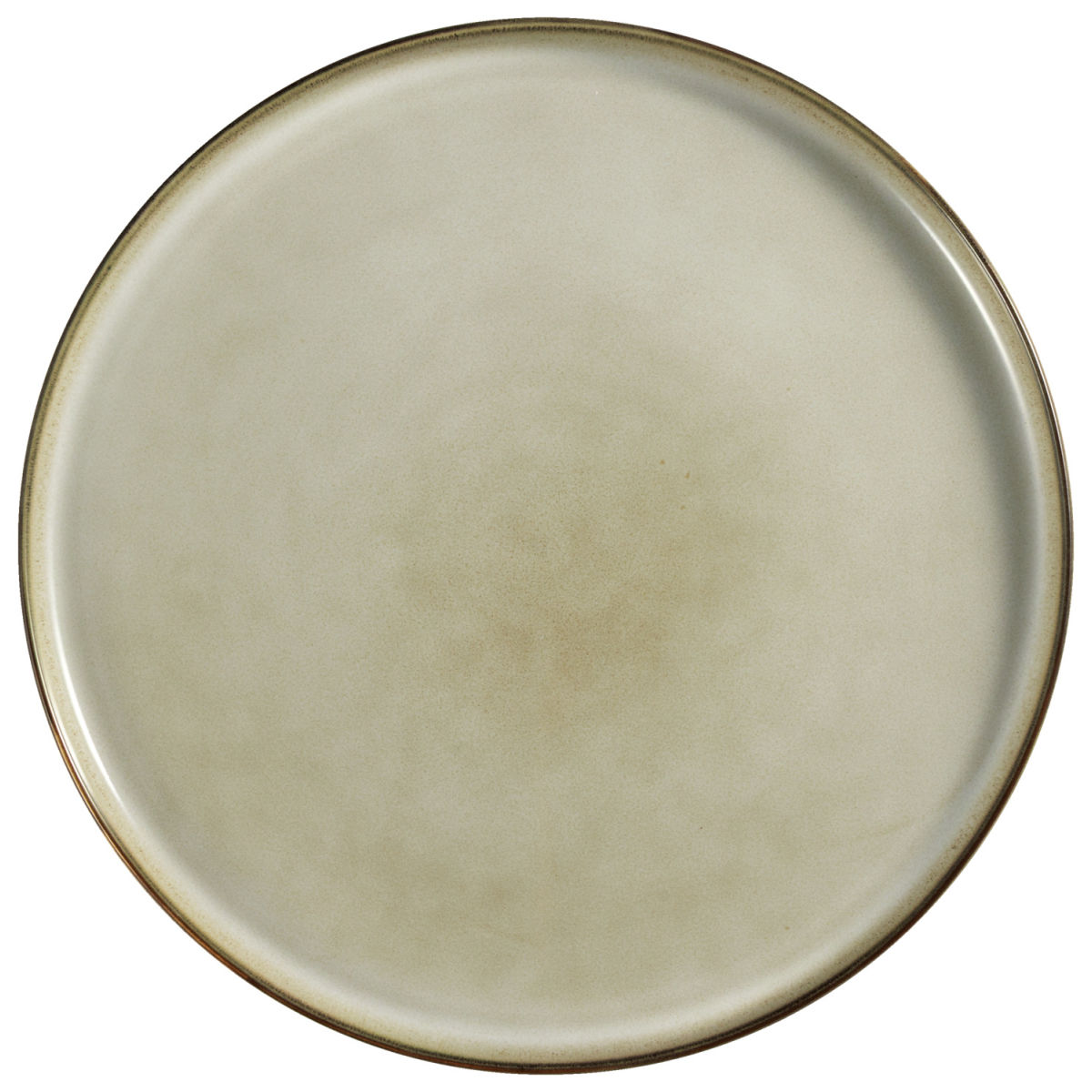 PULSIVA Plat bord Vintage; 28x1.8 cm (&Oslash;xH); beige; rond; 4 stuk / verpakking