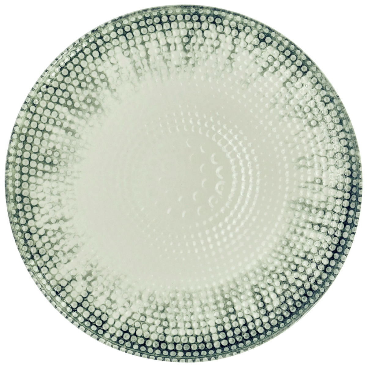 Piatto piano Kuori con bordo VEGA; 28x1.9 cm (ØxH); bianco/grigio/nero; rotonda; 4 pz. / confezione