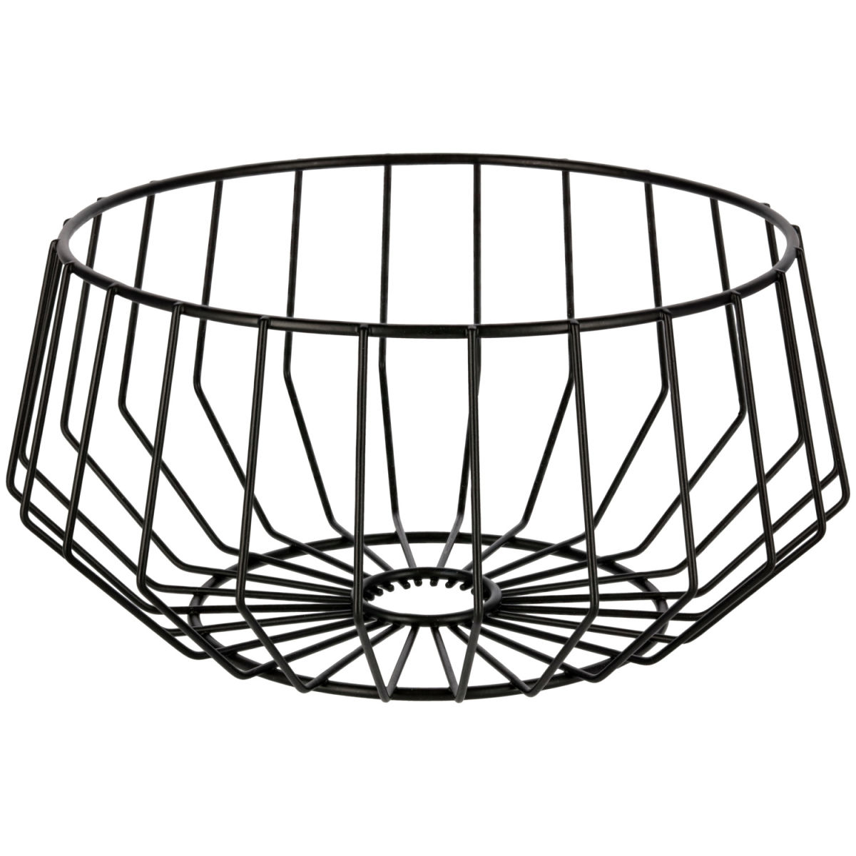 Cestino da frutta Gylda VEGA; 28x13.5 cm (ØxH); nero; rotonda