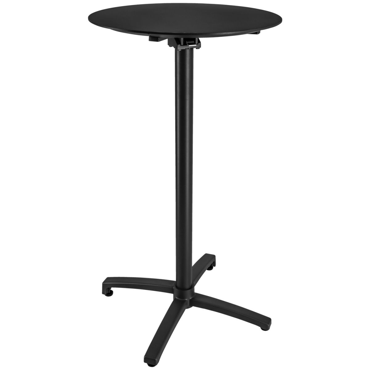Vega Aluminium buitentafel Taipa rond; 60x108 cm (&Oslash;xH); Tafelblad zwart, frame zwart; rond
