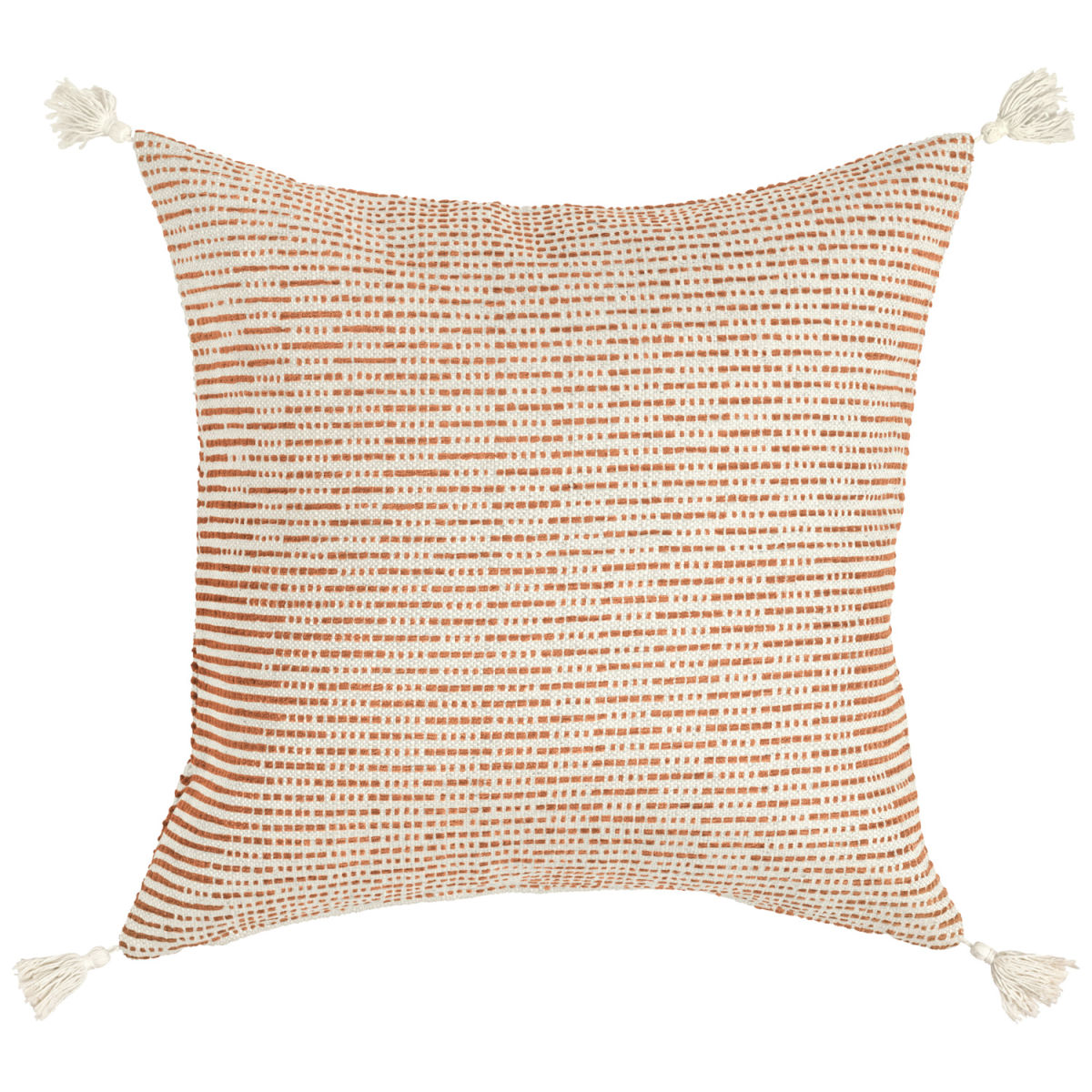 ERWIN M. Kissenhülle Torano fein gestreift 40x40 cm (BxL); creme/terrakotta