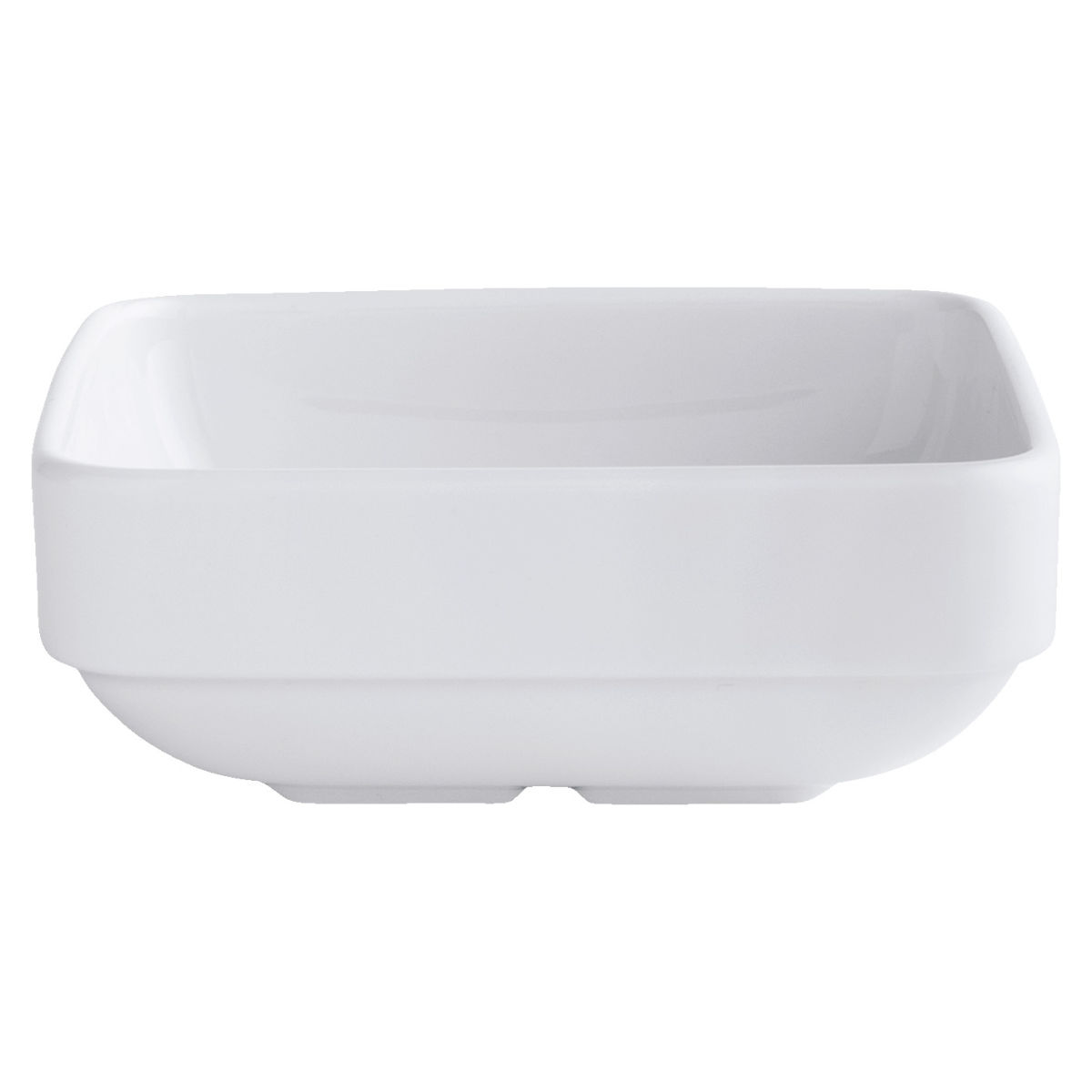 Insalatiera Stackora quadrata PULSIVA; 250 ml, 11.5x11.5x4.5 cm (LxLxH); bianco; quadrata; 6 pz. / Pacco