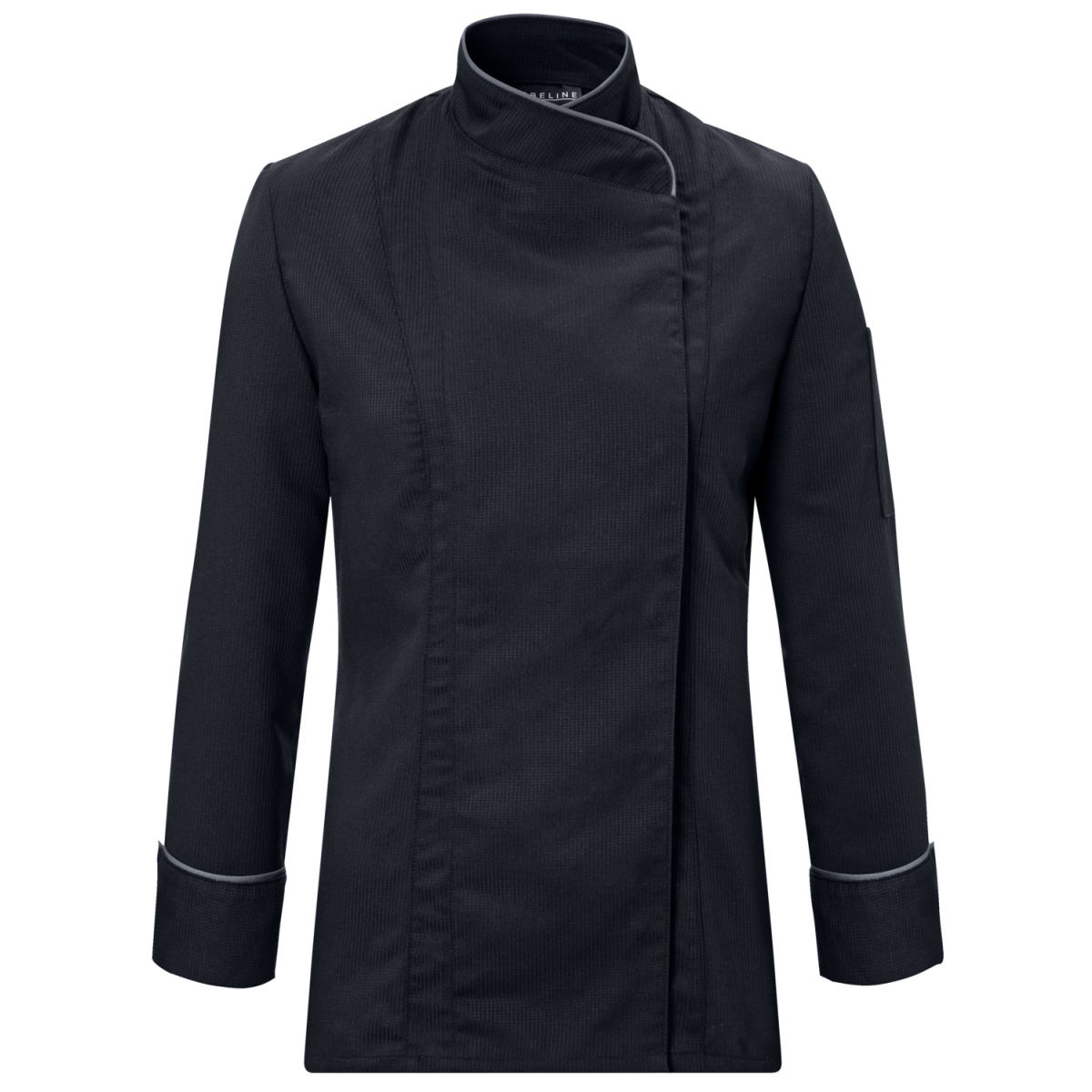 Chaqueta de cocina para mujer Luisa JOBELINE; Talla 36; negro/gris