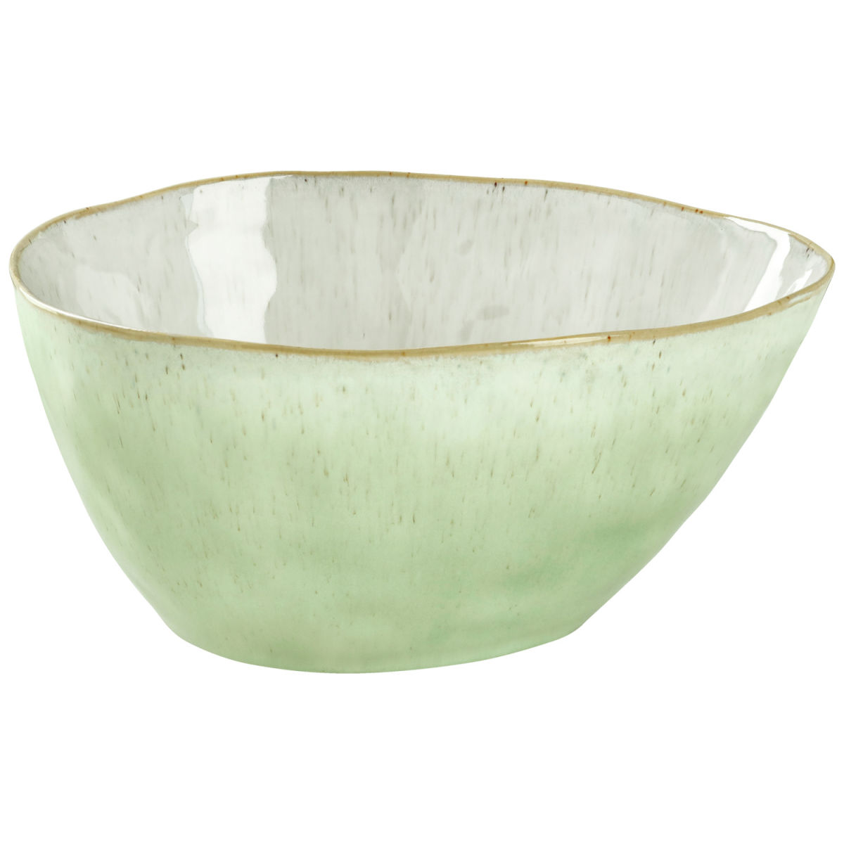 Ciotola Cascais forma organica VEGA; 800ml, 18.5x15x8.5 cm (LxLxH); verde chiaro; organica; 4 pz. / confezione