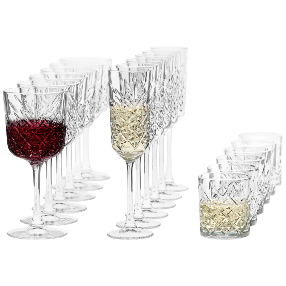 Set calici Timeless 18 pezzi Pasabahçe; 210ml, 7.5x8.3 cm (ØxH); trasparente