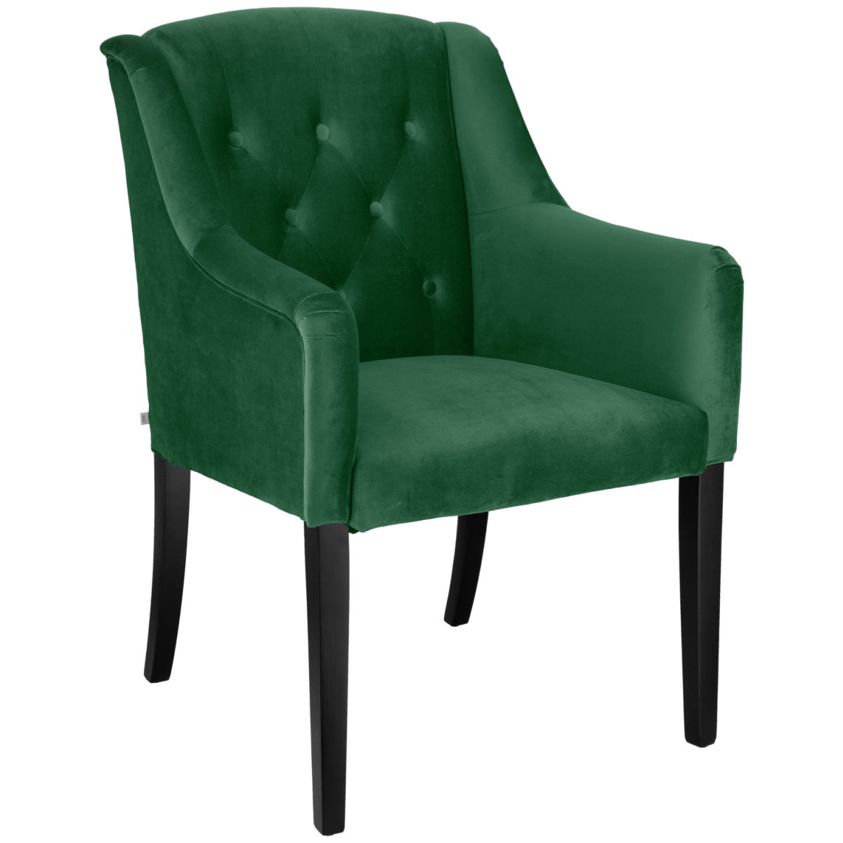 Poltroncina Teatro barocca velluto VEGA; 61x65x92.5 cm (LxPxH); seduta abete, struttura nero