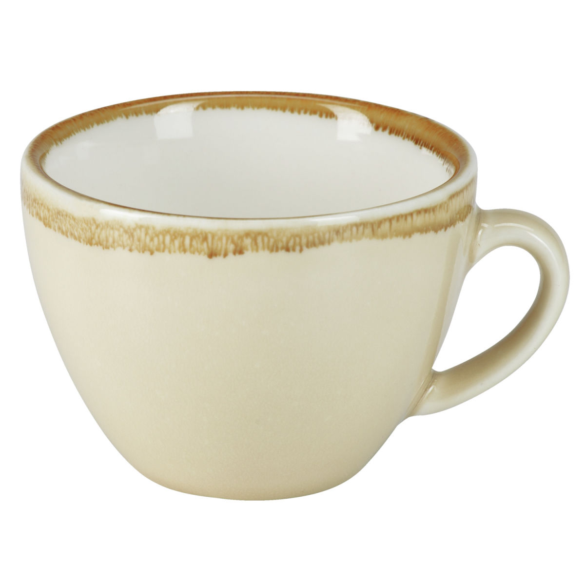 PULSIVA Kaffeetasse Glaze 2.0 200 ml, 8.9x6.5 cm (ØxH); sand; 6 Stück / Pack