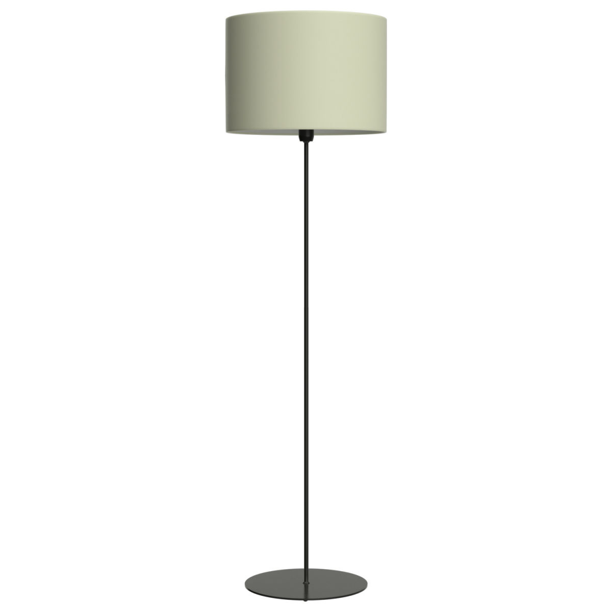 Lámpara de pie  Maximilian mezcla de tejidos Nemec; 155x45 cm (AtxØ); blanco/negro