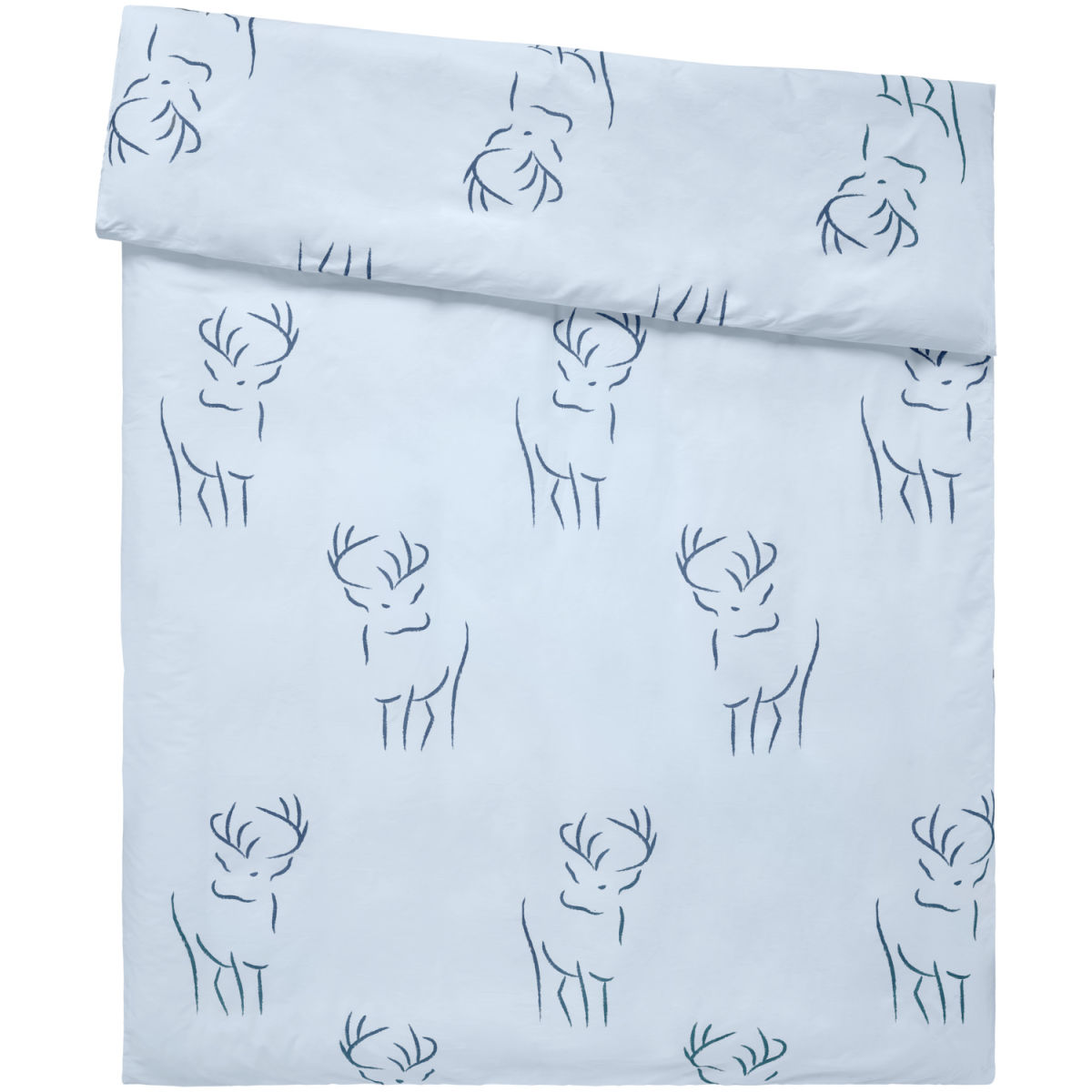 Copripiumino  Hirschegg ERWIN M.; 155x220 cm (LxL); blu chiaro/blu scuro