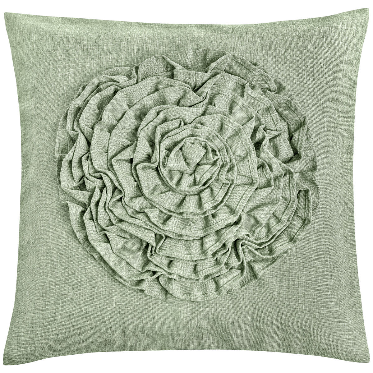 Federa cuscino Flower ERWIN M.; 40x40 cm (LxL); salvia; rettangolare