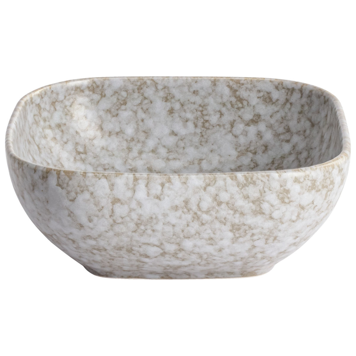 Cuenco Mamoro cuadrado VEGA; 650ml, 15x15x6 cm (LgxAnxAt); beige/blanco; cuadrada; 4 pz. / Paquete