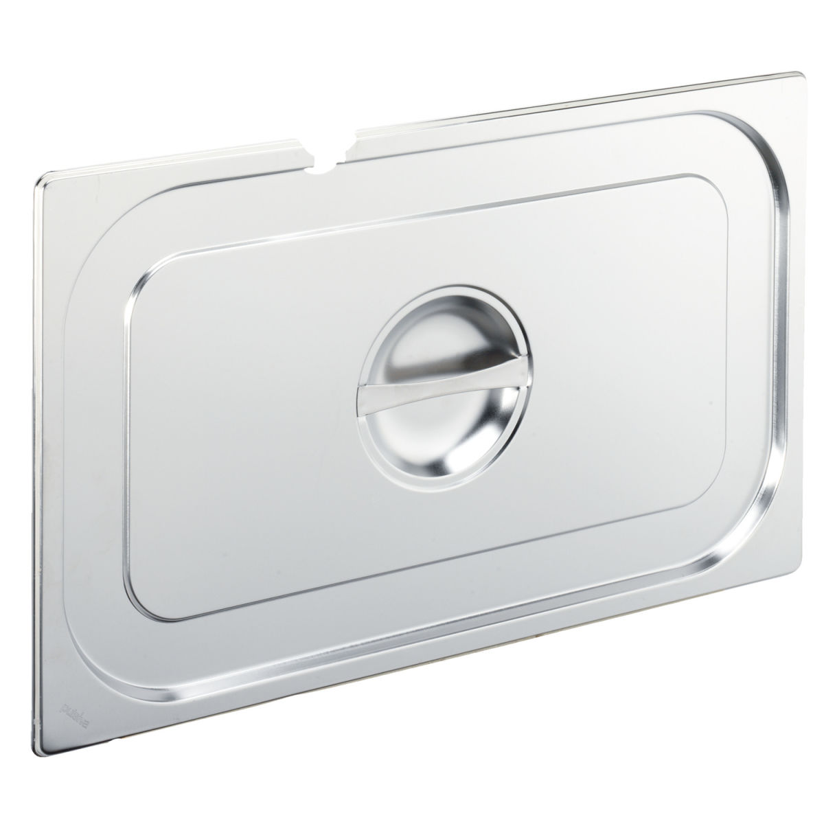 PULSIVA GN-Deckel 1/1 Basic mit Löffelaussparung GN 1/1, 53x32.5 cm (LxB); silber