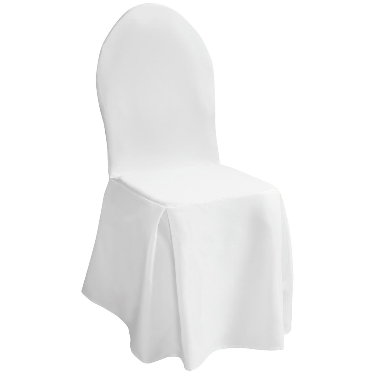 ERWIN M. Stolsöverdrag Elinda; 40x40x96 cm (BxLxH); Vit