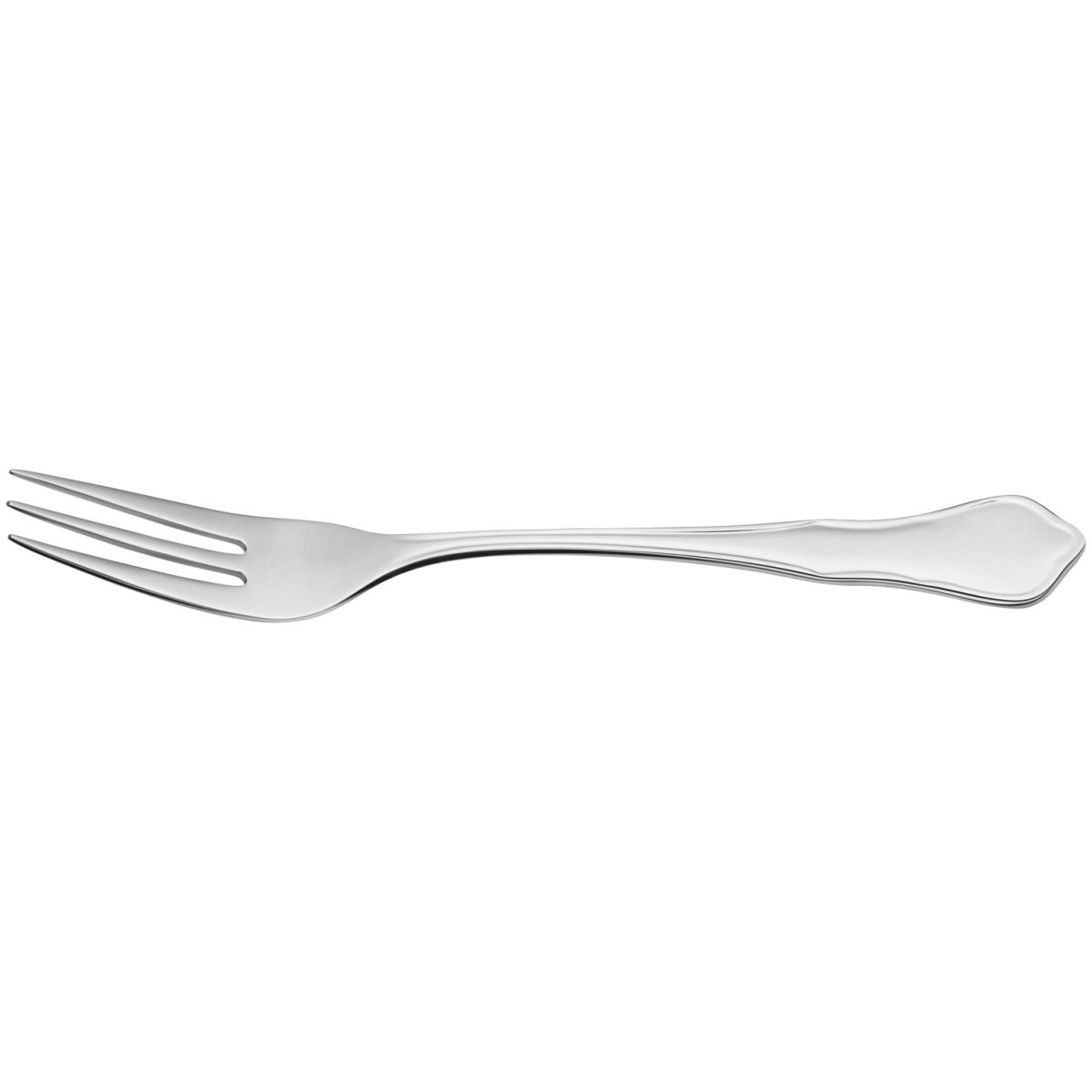 VEGA Pizza-/Steakgabel Chippendale 20.5 cm (L); silber, Griff silber; 12 Stück / Pack