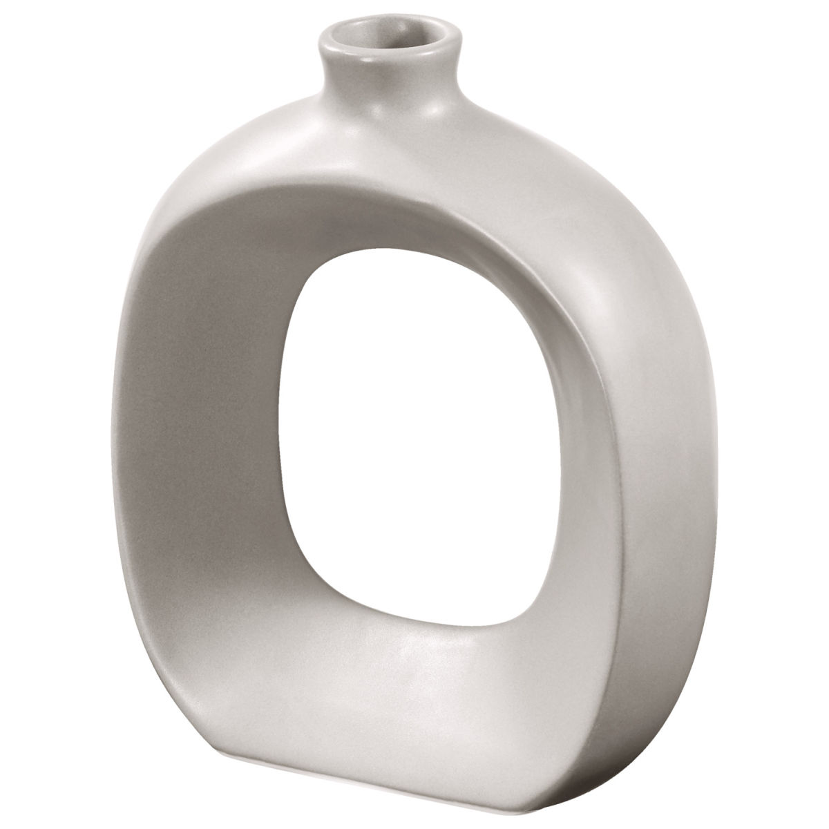 Vaso Esila piccolo VEGA; 13.1x5x16 cm (LxLxH); grigio; quadrata