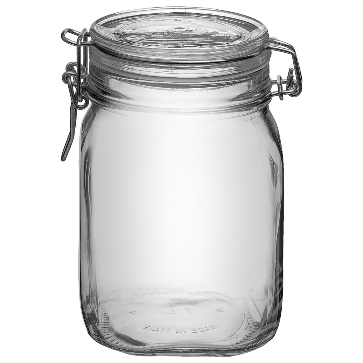 Vasetto in vetro a chiusura ermetica Fido Herm Bormioli Rocco; 1125ml, 13.1x16 cm (ØxH); trasparente; 12 pz. / confezione