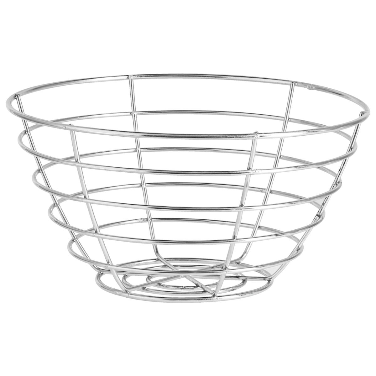 Cestino Magra VEGA; 25x13 cm (ØxH); argento; rotonda