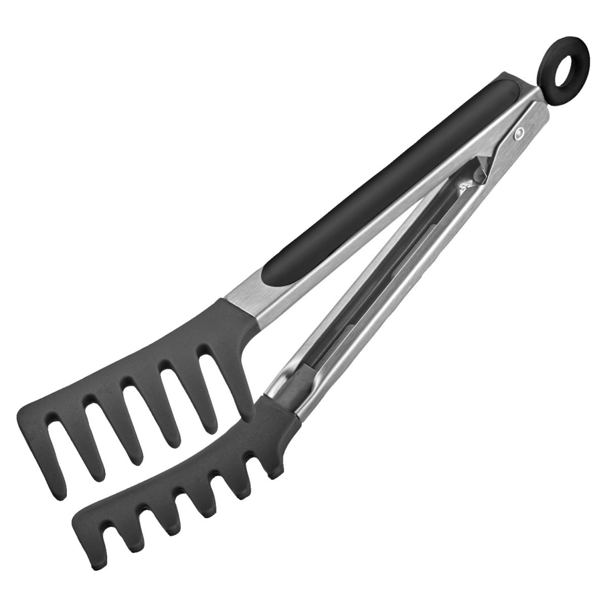 Pinze per buffet Fork Silicone Westmark; 25.5x4 cm (LxL); nero/argento