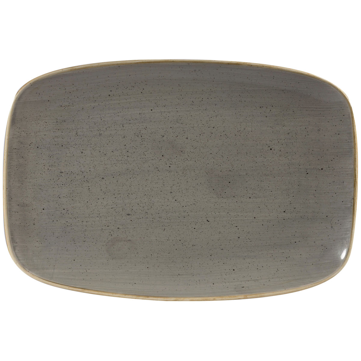 Fuente rectangular Chef Stonecast Peppercorn Churchill; 30x19.9 cm (LgxAn); gris/marrón; rectangular; 6 pz. / Paquete