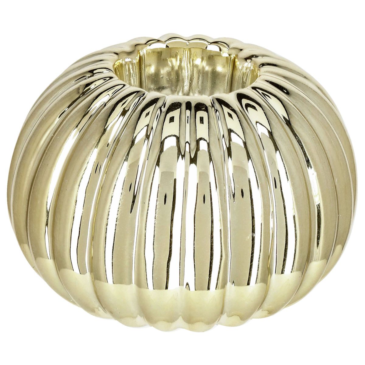 Candeliere affusolato Thian; 6.4x4.2 cm (ØxH); oro