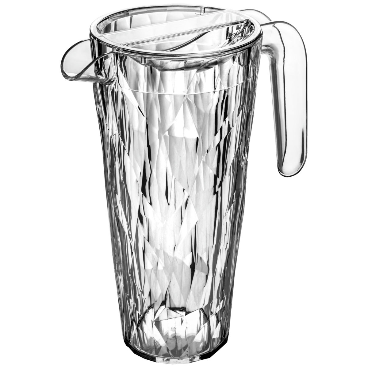 Caraffa per acqua Club Pitcher Caraffa Superglas koziol; 1500ml, 12.2x25 cm (ØxH); trasparente; 4 pz. / confezione