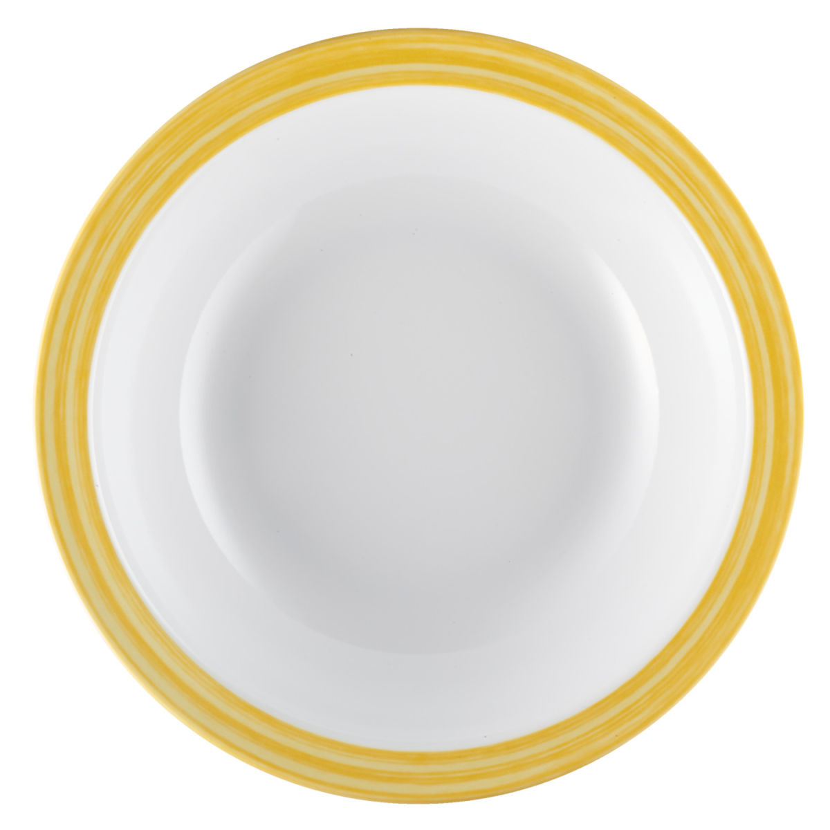 Plato hondo Bistro WACA; 600ml, 20.5 cm (Ø); amarillo; redonda; 5 pz. / Paquete