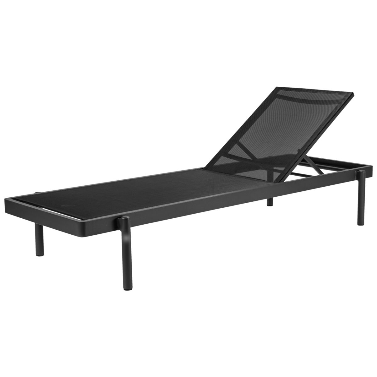 Vega Ligbed Arvos; 200x73.5x32 cm (LxBxH); zitting antraciet, frame antraciet
