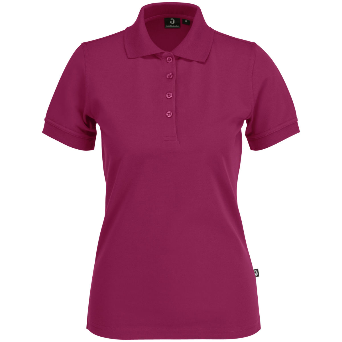 JOBELINE Damen Poloshirt Fly Kurzarm Kleidergröße 2XL; brombeer
