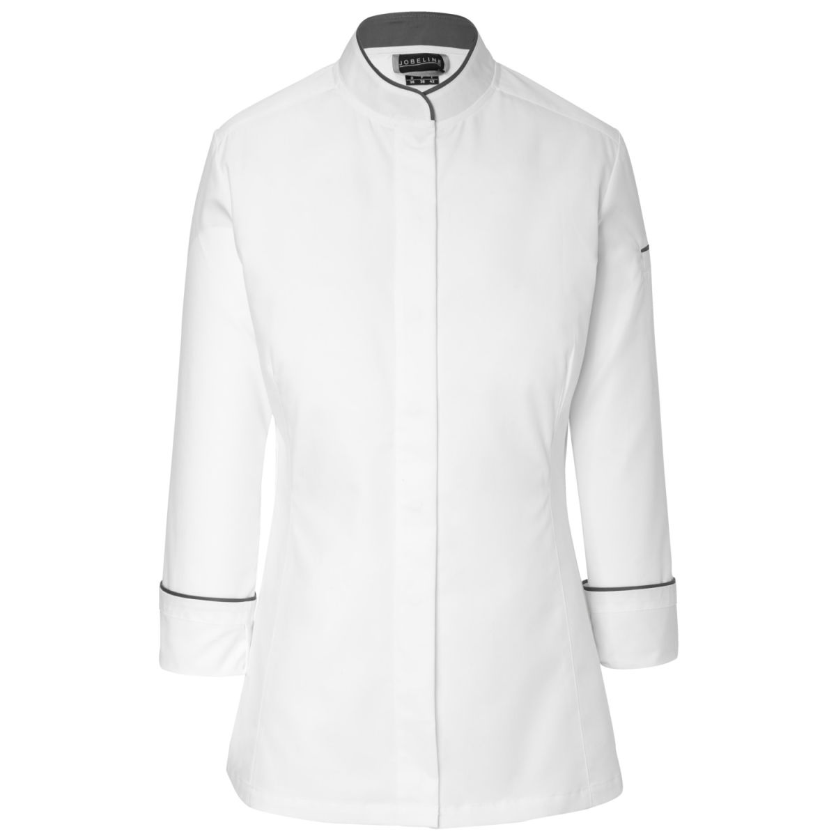 JOBELINE Damenkochjacke Professional Kleidergröße 56; weiß/grau