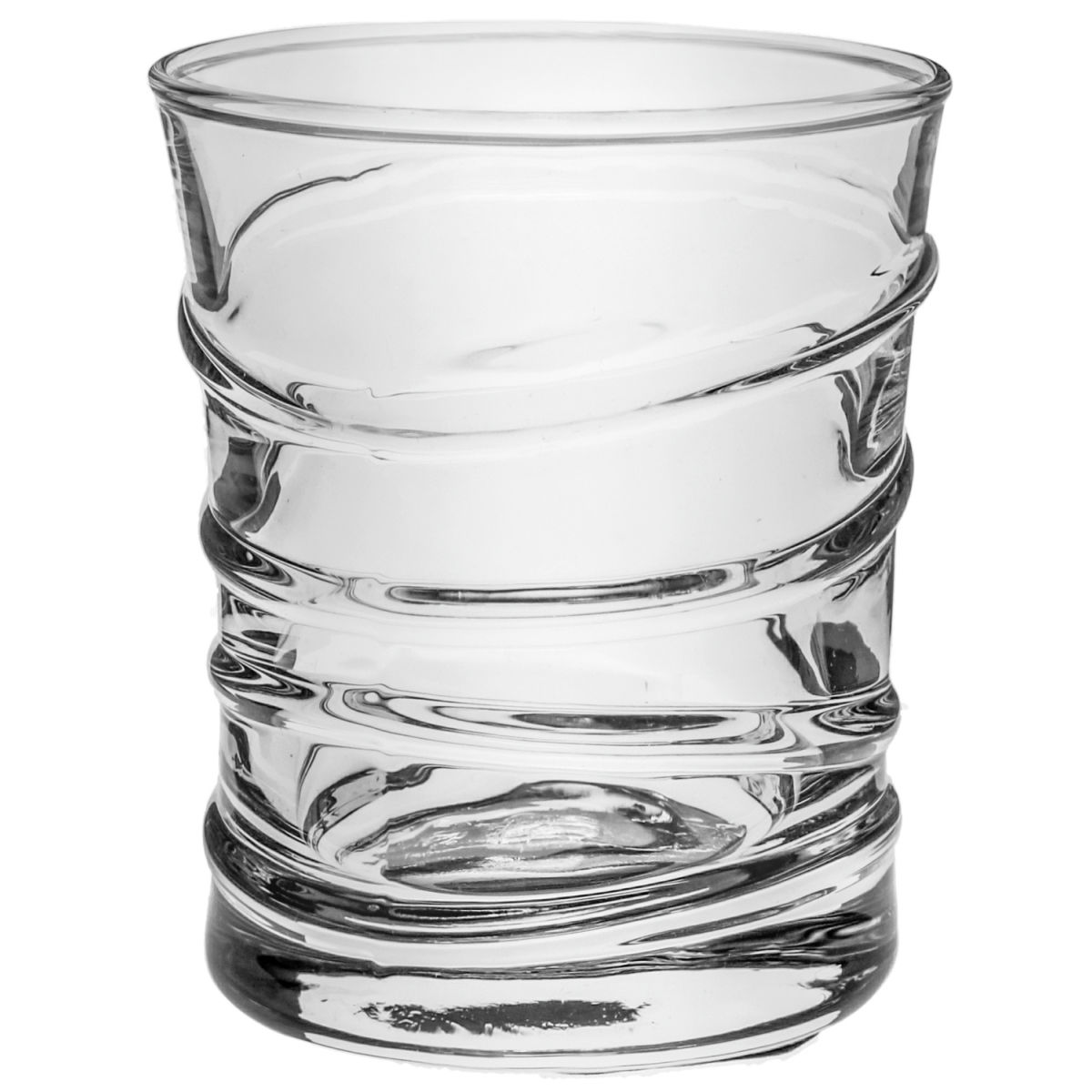 Mini vaso Ring LAV; 65ml, 5.1x6.1 cm (ØxAt); transparente; 6 pz. / Paquete