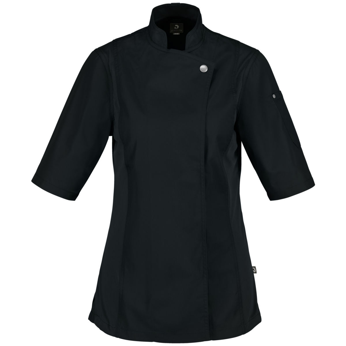 JOBELINE Damen Kochjacke Carter Kurzarm Kleidergröße 48; schwarz