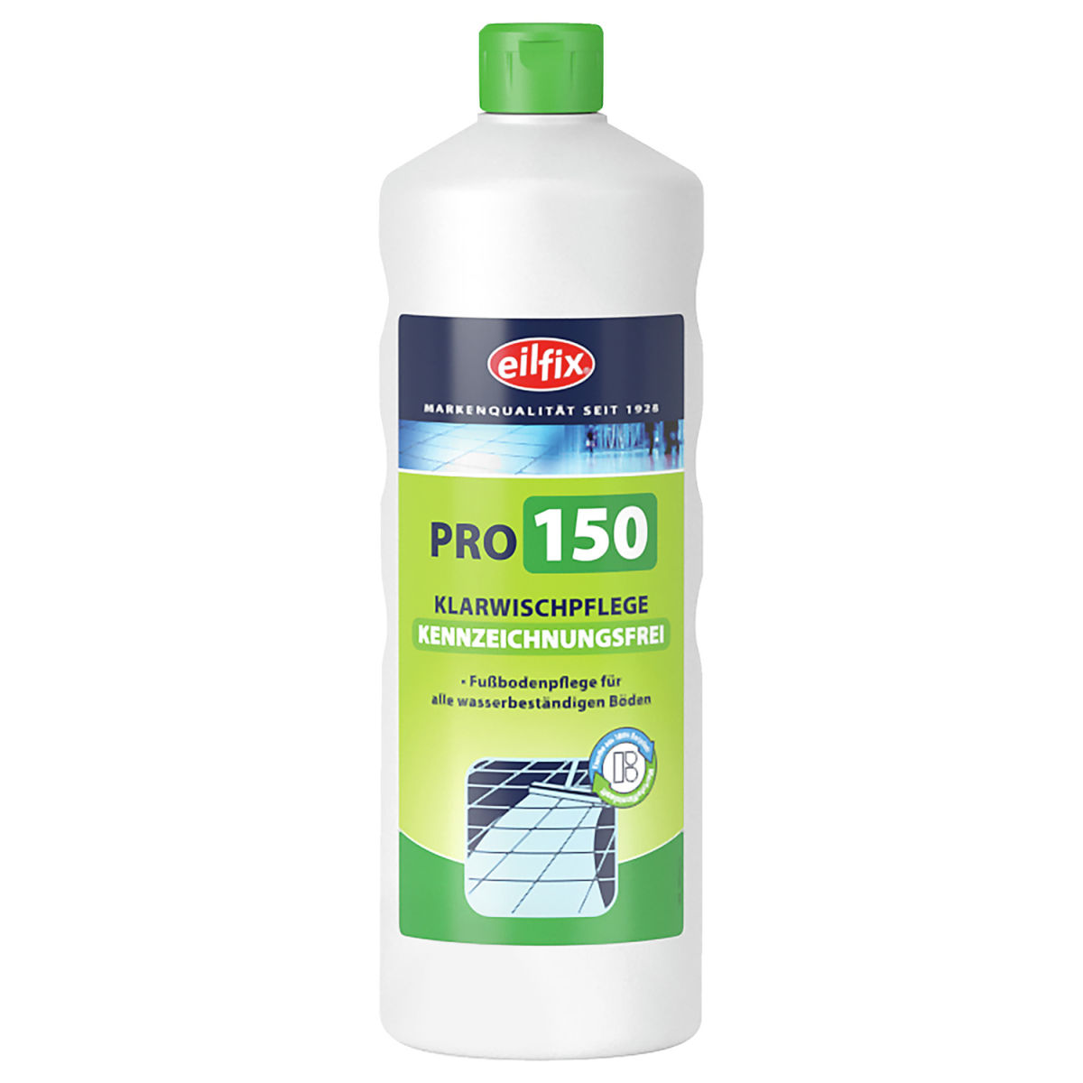 Limpia suelos green Pro 150 Botella no etiquetada según el SGA Eilfix; 1000 ml; verde; 12 pz. / Paquete