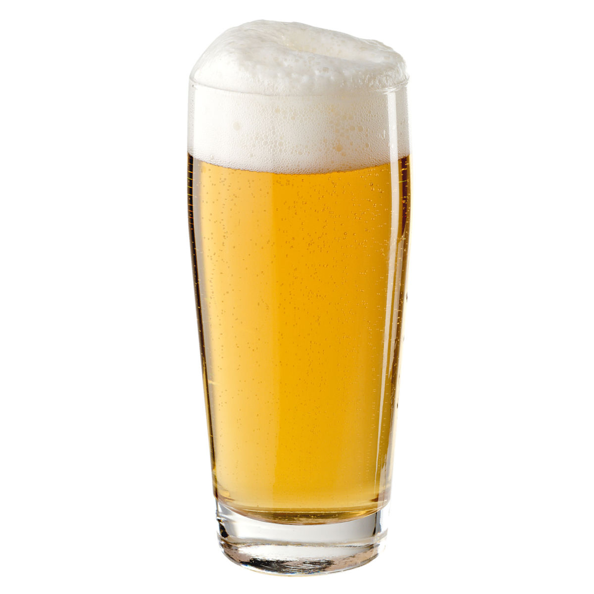 Pasabahçe Bierglas Standard; 265ml, 6.2x13.7 cm (ØxH); transparant; 0.2 l vulstreepje, 12 stuk / verpakking