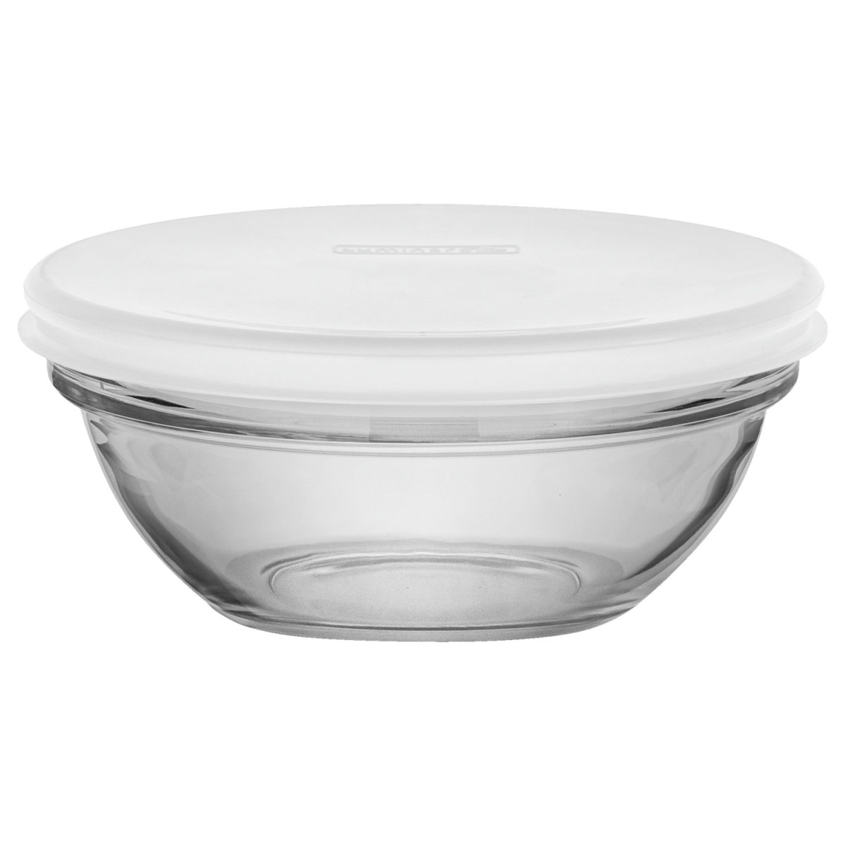 Ciotola in vetro Kama con coperchio Luminarc; 330ml, 12x5.5 cm (ØxH); trasparente; rotonda; 12 pz. / confezione