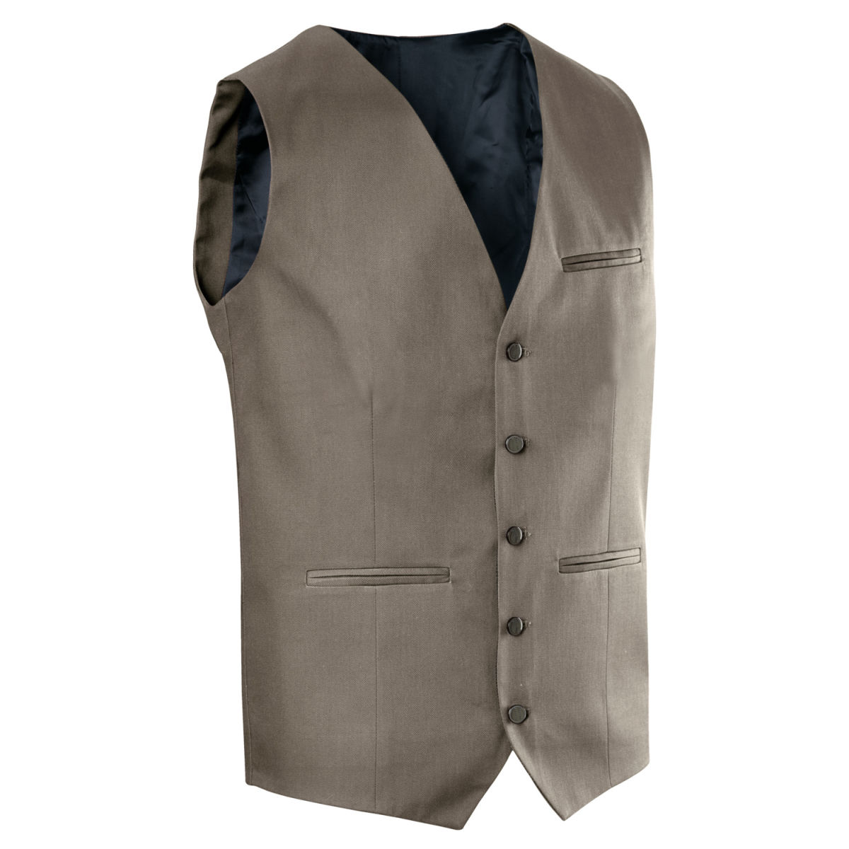 Gilet da cameriere Bistro Regular Fit JOBELINE; Taglia 46; tortora