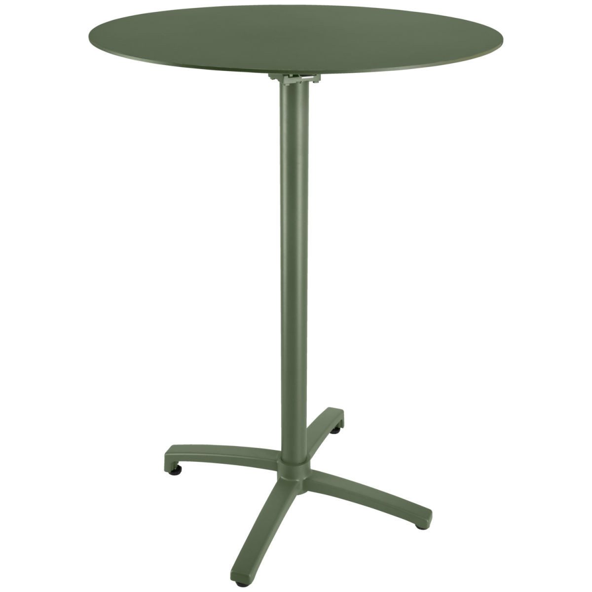 Vega Aluminium buitentafel Taipa rond; 80x108 cm (&Oslash;xH); Tafelblad olijf, frame olijf; rond