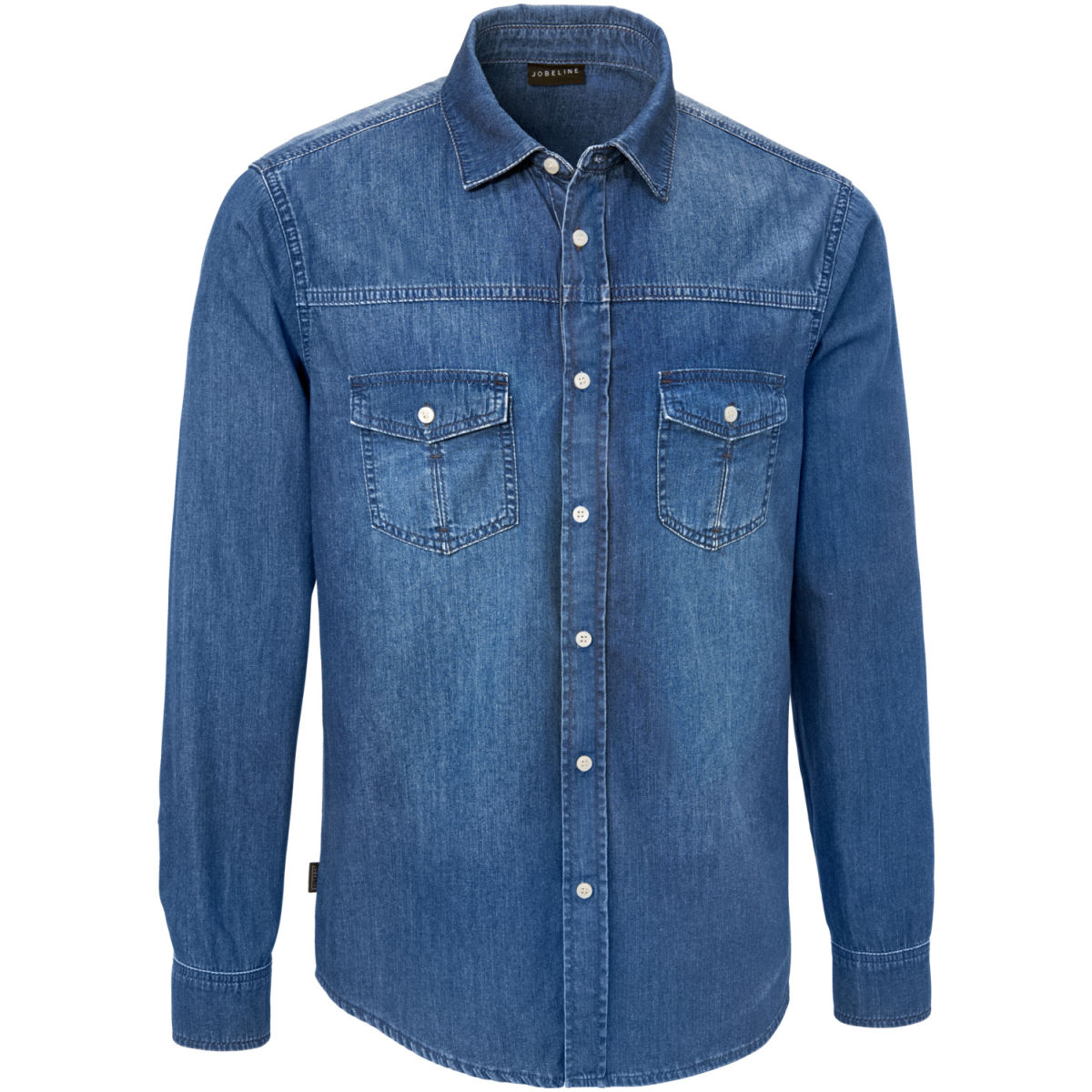 Camicia da uomo Jeans JOBELINE; Taglia 37/38; blu scuro
