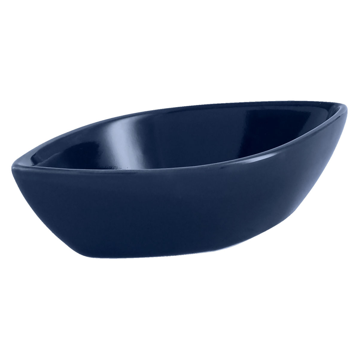 Mini ciotolina Barca VEGA; 40ml, 10.5x5x3 cm (LxLxH); blu scuro; 12 pz. / confezione