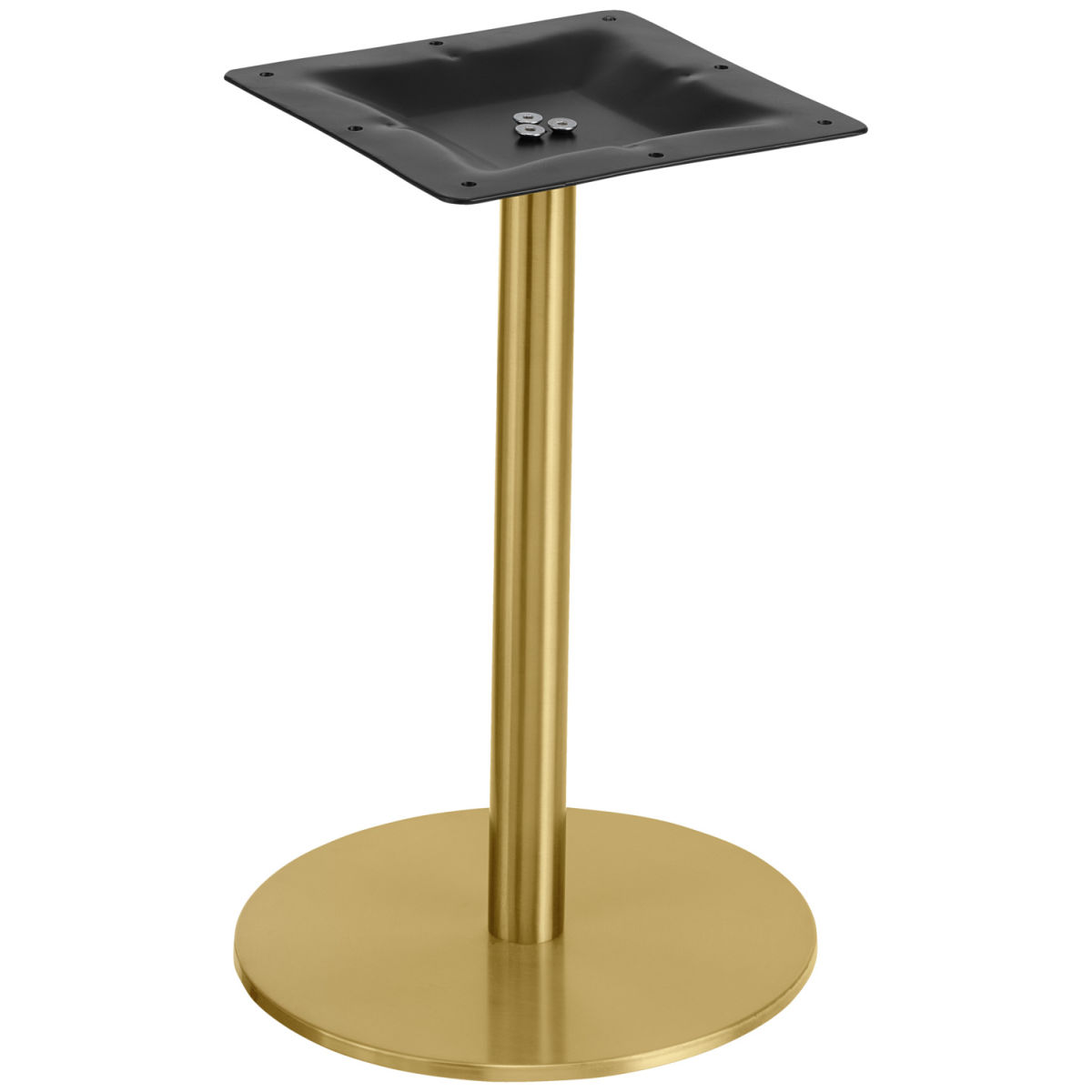 Base per tavolino basso Orio rotondo VEGA; 30x44 cm (ØxH); oro; rotonda