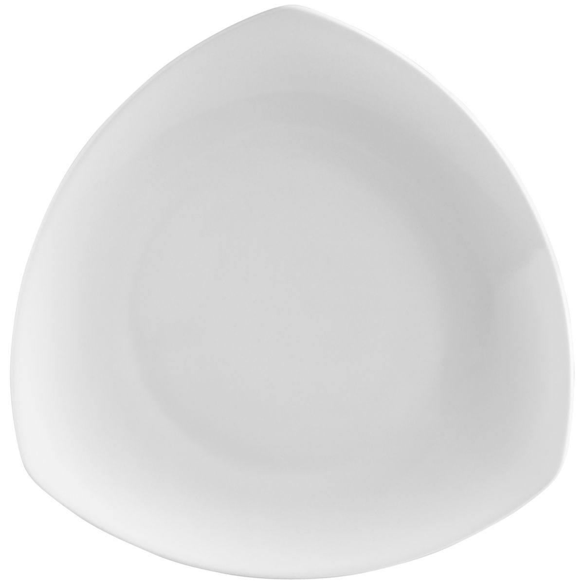 Vega Plat bord Haiti; 23x23 cm (LxB); wit; driehoekig; 6 stuk / verpakking