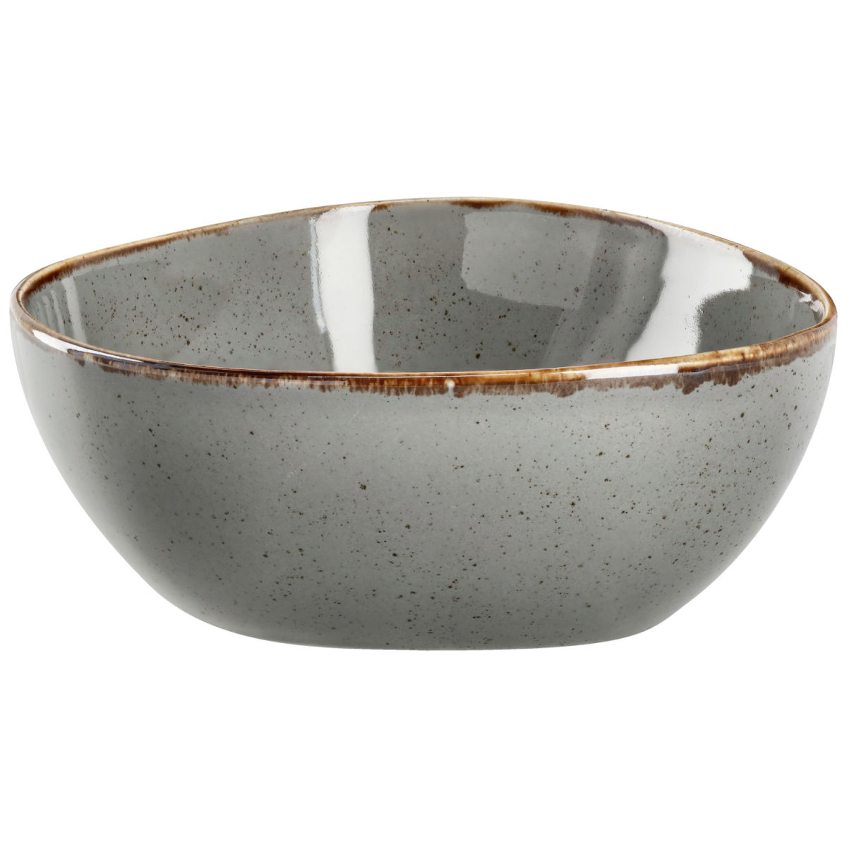 Ciotola Sidina design organico VEGA; 400ml, 13.8x12.6x5.5 cm (LxLxH); grigio; organica; 6 pz. / confezione