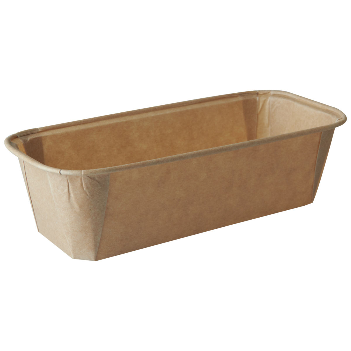 Molde Pure cuadrado PAPSTAR; 167ml, 6.5x11x4 cm (LgxAnxAt); marrón; rectangular; 800 pz. / Paquete