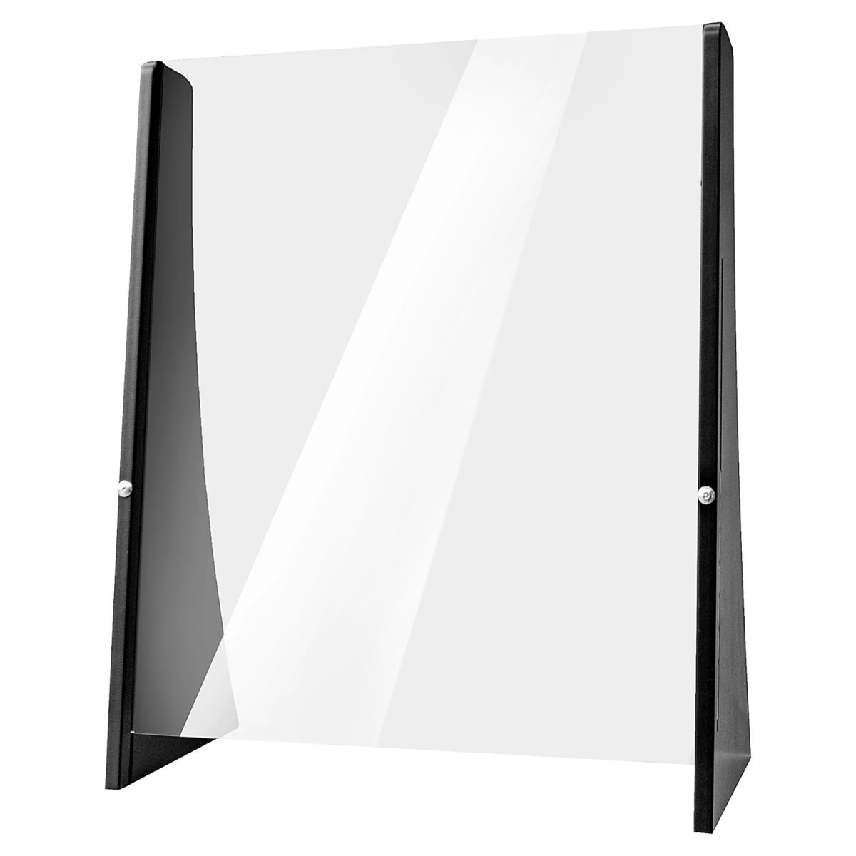 PULSIVA Theken-Hygieneschutzwand Prevent Sicherheitsglas 65x30x80 cm (BxTxH); schwarz