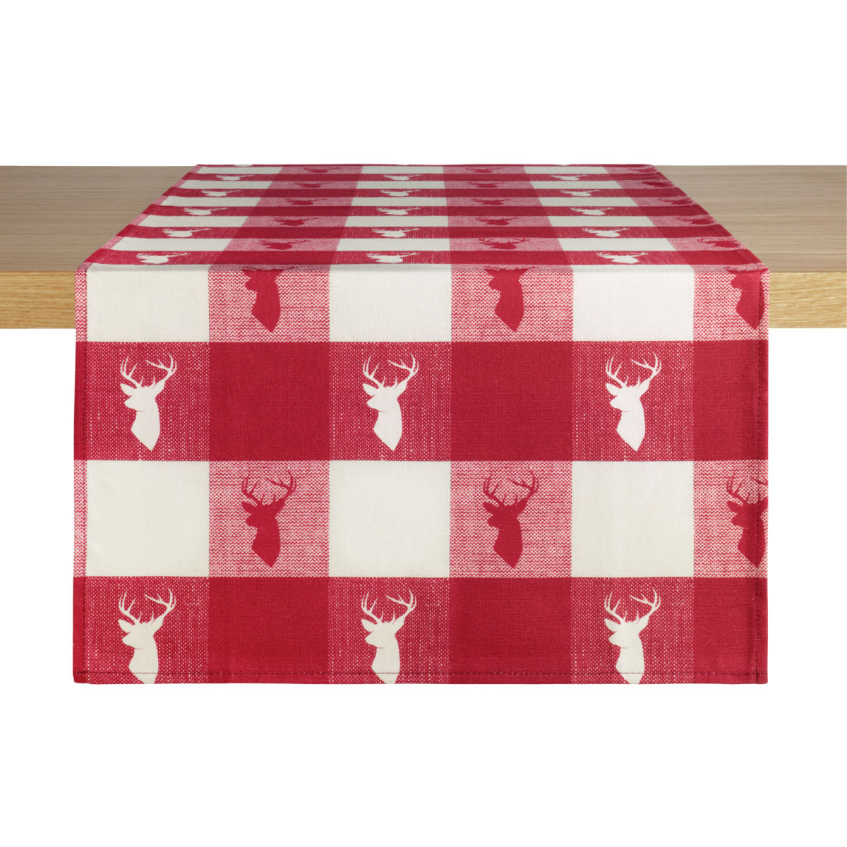 Runner Vandans ERWIN M.; 40x130 cm (LxL); rosso/bianco