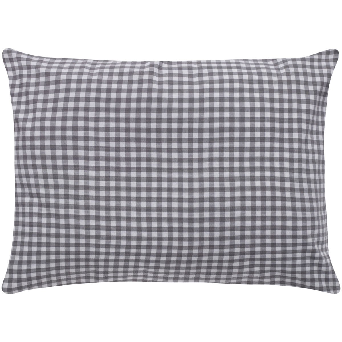 ERWIN M. Kussensloop Tux seersucker; 40x80 cm (LxB); grijs