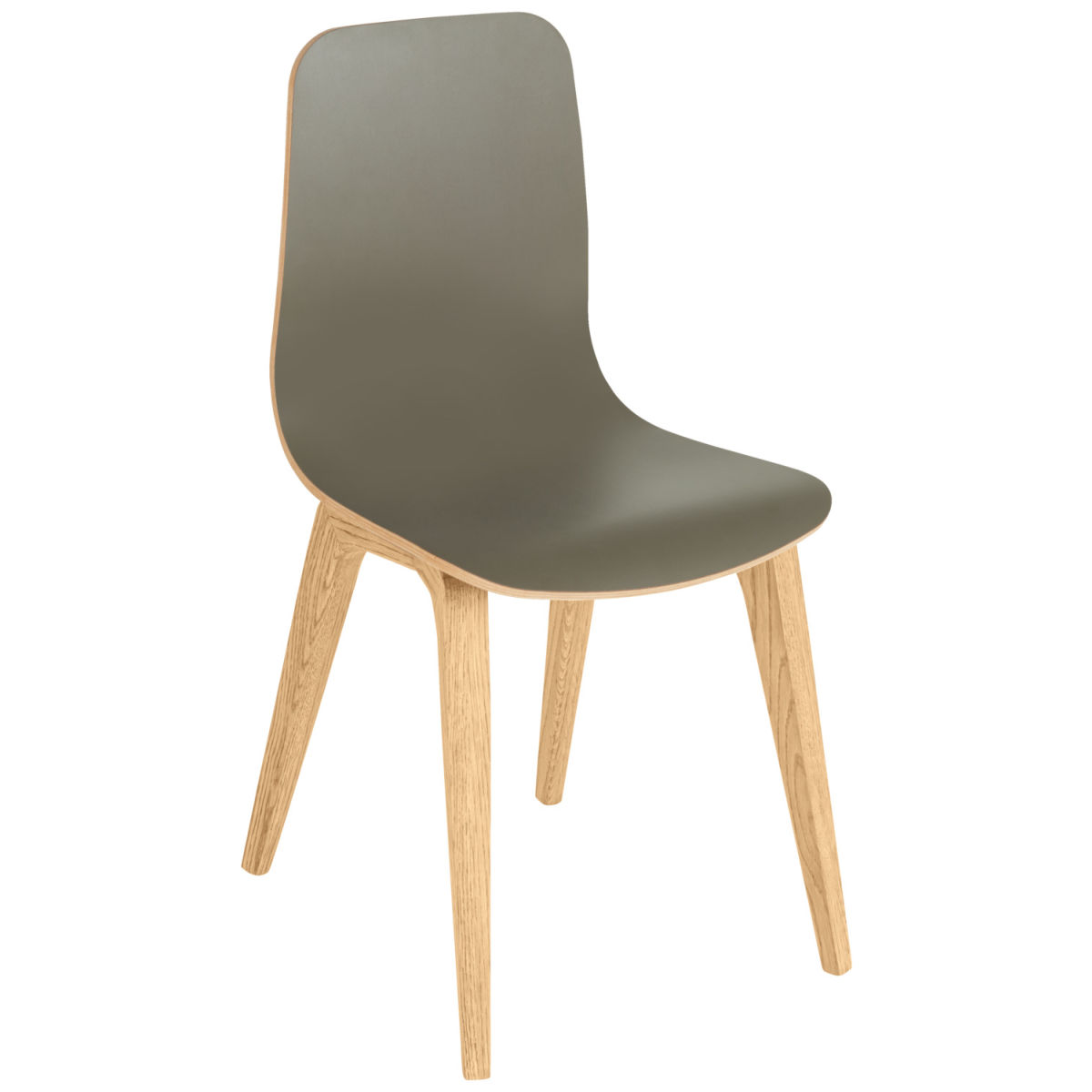 Sedia Duneo conf. da 2 VEGA; 41x46x84 cm (LxPxH); seduta antracite, struttura quercia/naturale; 2 set / confezione