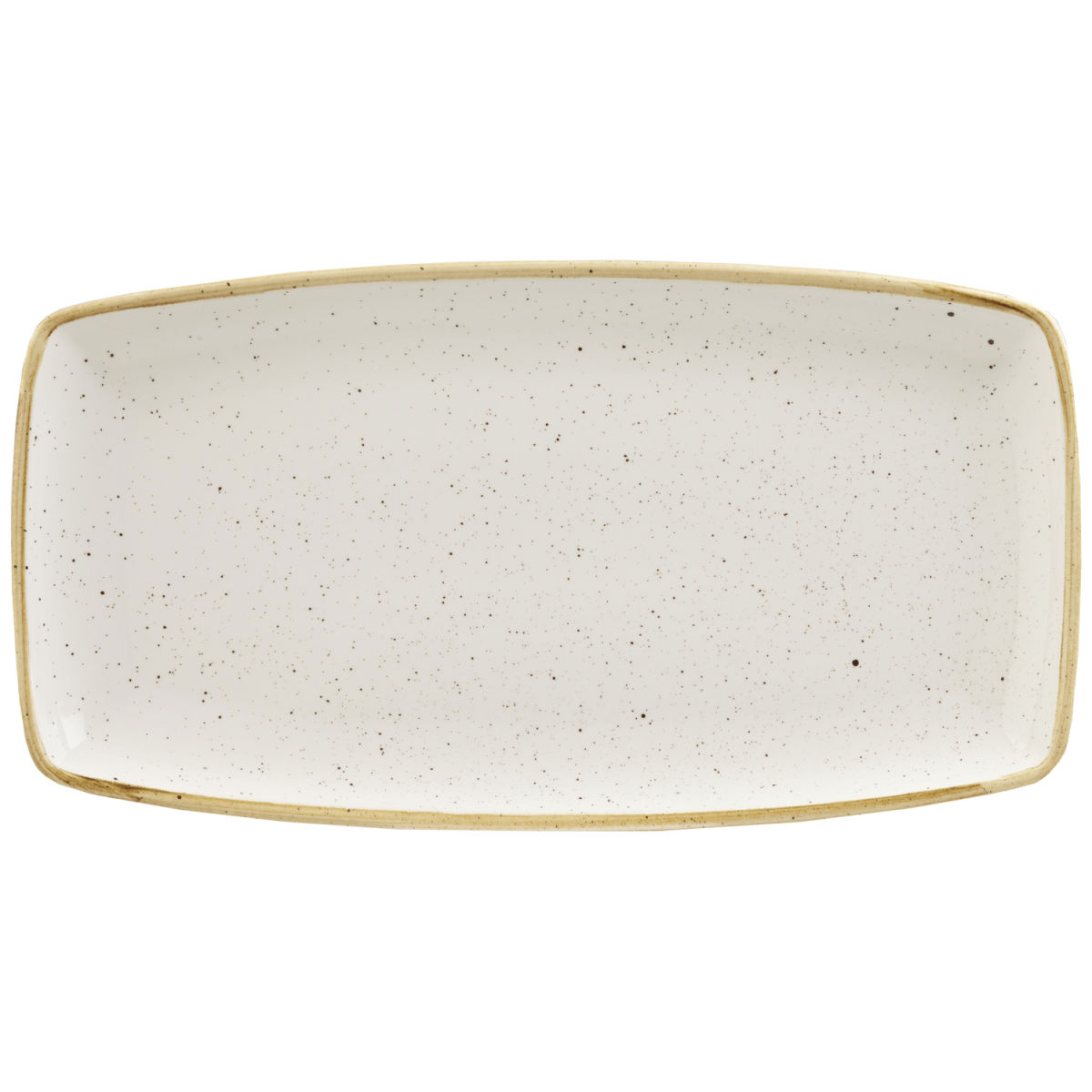 Piatto ovale Stonecast Barley White Churchill; 35x28.5 cm (LxL); bianco/marrone; rettangolare; 6 pz. / confezione