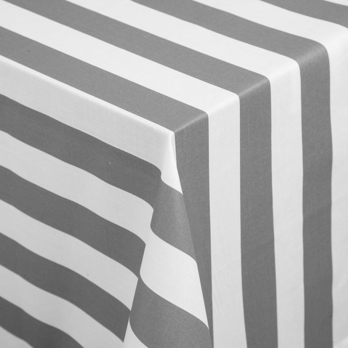 Tovaglia Stripe quadrata/rettangolare PULSIVA; 80x80 cm (LxL); grigio